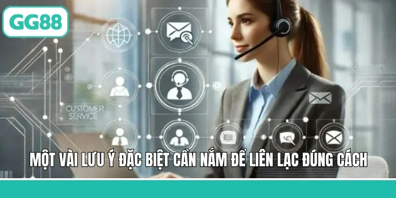Một vài lưu ý đặc biệt cần nắm để liên lạc đúng cách